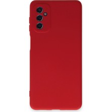 Galaxy M52 5g Kılıf Nano Içi Kadife Silikon - Kırmızı