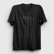 Presmono Unisex Siyah Death Stranding Oyun T-Shirt