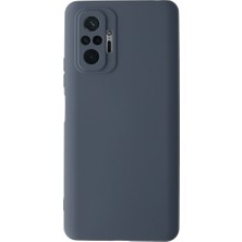 Redmi Note 10 Pro Kılıf Nano Içi Kadife Silikon - Gri