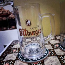 Saturno78 Bitburger Rastal Üretim 40CL Kulplu Bardak