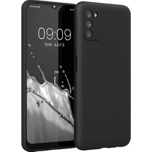 Galaxy A03S Kılıf First Silikon - Siyah