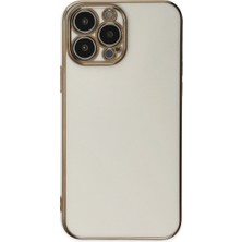 iPhone 15 Pro Max Kılıf Volet Silikon - Beyaz