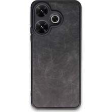 Redmi 13 4g Kılıf Aras Deri Kapak - Siyah