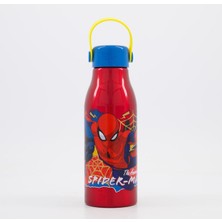 My Balli Store Örümcek Adam Motifli, Sarı Kulplu Çocuk Matarası 760ML