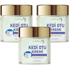 Kedi Otu Kremi 50 ml 3 Adet Kafur Ağacı Yağı Içerikli Rahatlatıcı Krem