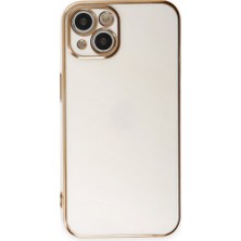 iPhone 15 Kılıf Volet Silikon - Beyaz