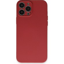iPhone 13 Pro Kılıf Nano Içi Kadife Silikon - Kiremit