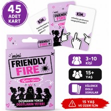 LUXMON Friendly Fire Mini Kızlar Gecesi Temalı  Eğlenceli  Kart Oyunu