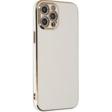 iPhone 12 Pro Max Kılıf Volet Silikon - Beyaz