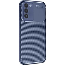 V30 Lite 4g Kılıf Auto Focus Karbon Kapak - Lacivert
