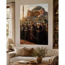 Fatih Sultan Mehmet Ayasofya Önünde Namaz Posteri
