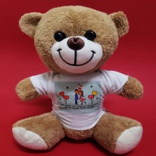 Pazarcan 23 cm Atkılı Peluş Ayıcık Karışık Renkli