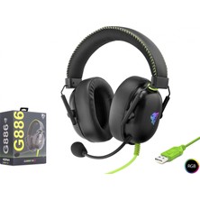 Pazarcan 5.0 mm Siyah USB Rgb 7.1 Si̇yah/yeşi̇l G886