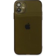 iPhone 12 Kılıf Fly Lens Silikon - Siyah