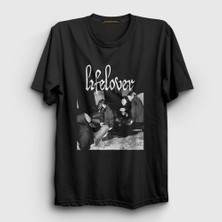 Presmono Unisex Siyah Graveyard Lifelover T-Shirt