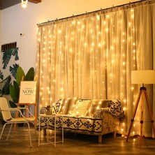 Pazarcan LED Günışığı Perde 2x2 Metre 320 LED 8 Fonskiyonlu Dekor Amaçlı