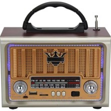 Pazarcan Nostaljik Radyo Kolay Taşınabilen Klasik Am Fm Sw