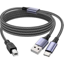 Pazarcan 2 In 1 Yazıcı Kablosu