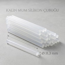 Pazarcan 11.3 mm Ölçülü Kalın Mum Çubuğu 1 Kilogram