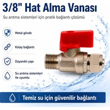 Bezos 3/8 Inç Metal Su Arıtma Hat Alma Vanası 608506086