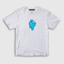 Presmono Unisex Çocuk Beyaz Ateş Ve Su Oyun Watergirl Sevgili T-Shirt