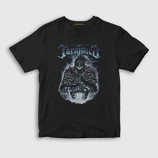 Presmono Unisex Çocuk Siyah The Tarnished One V2 Elden Ring T-Shirt