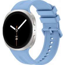 Sneezy Samsung Galaxy Watch 8 44MM 40MM Ile Uyumlu Oluklu Silikon Kordon Ayarlanabilir Spor Saat Kayışı