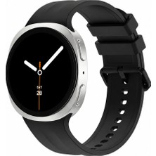 Sneezy Samsung Galaxy Watch 8 44MM 40MM Ile Uyumlu Oluklu Silikon Kordon Ayarlanabilir Spor Saat Kayışı