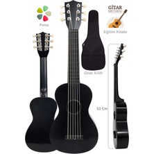Yankı CG-16BK Oyuncak Gitar Seti 3-11 Yaş Çocuk Gitarı 53cm 6 Telli (Eğitim Kitabı, Kılıf ve Pena Hediyeli)