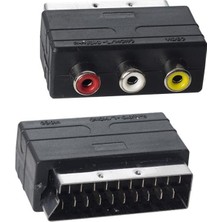Hsc Bilişim Powermaster PM-2067 Scart Erkek-Rca Dişi Ara Mini Adaptör