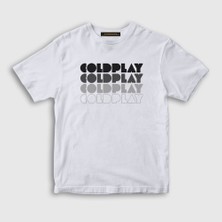 Presmono  Çocuk Beyaz Logo Coldplay T-Shirt