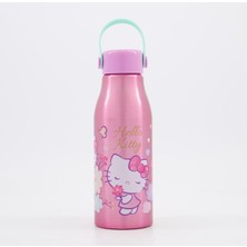 My Balli Store Hello Kitty Desenli Pembe Metal Matara / Su Suluğu 760ML