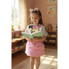 Fao Shop 7 - 24 Fao Shop 7-24 Kız Çocuk 2’li Takım Minnie Desenli Tişört ve Pembe Kot Etek
