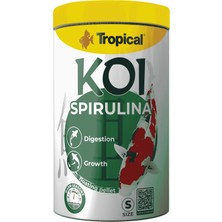 Tropical Koi Spirulina Pellet Size S 1000 ml 320 gr Kutu Yem