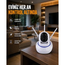 Uravas Store Full Hd Akıllı Ip Kamera – Gece Görüşlü, Hareket Sensörlü, Çift Yönlü Ses ve Online Kayıt Özellikli Yeni Nesil - Lisinya