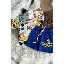 Fao Shop 7 - 24 Fao Shop 7-24 Karekter Temalı Erkek Çocuk Takım – Mavi-Krem