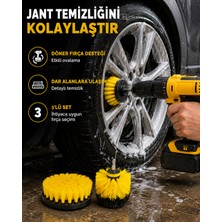 Uravas Store 3 Parça Matkap Fırça Temizlik Seti – Her Yüzey Için Güçlü ve Pratik Çözüm Yeni Nesil - Lisinya
