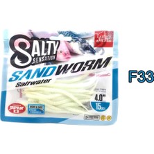 Belirtilmemiş Lucky John Sandworm Saltwater 10CM Silikon Yem F33