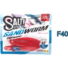 Belirtilmemiş Lucky John Sandworm Saltwater 10CM Silikon Yem F40