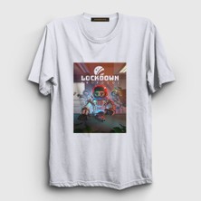 Presmono  Beyaz Oyun Lockdown Protocol T-Shirt