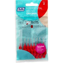 Uravas Store Tepe Tepe Interdental Fırçalar Kırmızı Orijinal (0,5 Mm) / Interdental Boşlukların Basit ve Etkili Temizliği / 1 x 8 Fırça
