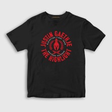 Presmono  Çocuk Siyah Highlight Ufc Mma Justin Gaethje T-Shirt