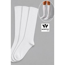 Worthy Socks 3'lü Diz Altı Tenis Spor Çorap