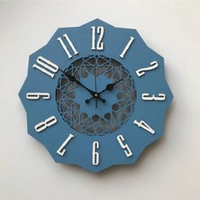 Moontime Alaçatı Ahşap Modern Duvar Saati