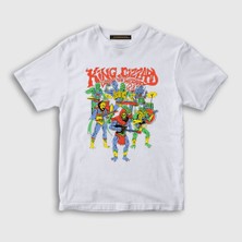 Presmono  Çocuk Beyaz Band King Gizzard And The Lizard Wizard T-Shirt
