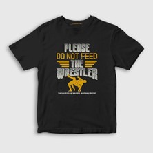 Presmono  Çocuk Siyah Don't Feed Ufc Mma Hediye Güreşçi Güreş T-Shirt