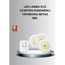 Dekoratif ve Pratik 3’lü Kumandalı Spot LED Aydınlatma - 9383-2340