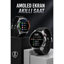 Akıllı Saat Bluetooth Bağlantılı Amoled Ekran Uyku ve Sağlık Takibi - 8099-3543