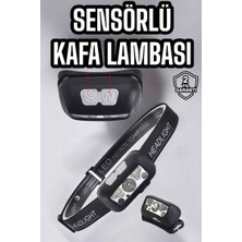 Kafa Lambası Kamp Lambası Sensörlü Şarjlı Ayarlanabilir - 4495-1786