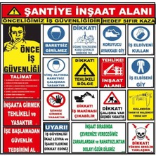 Moontime Alaçatı Şantiye Inşaat Alanı Inşaat Uyarı Levhası
